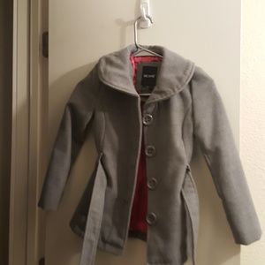 Gray girls pea coat
